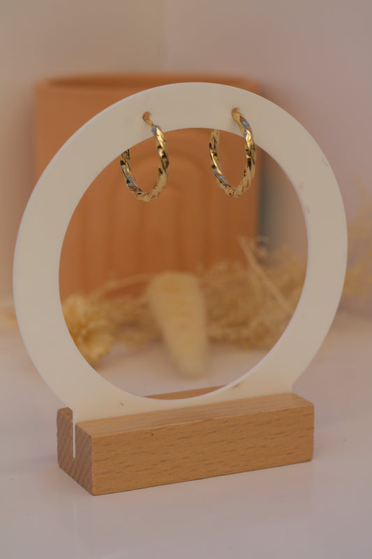 Créoles mini torsades